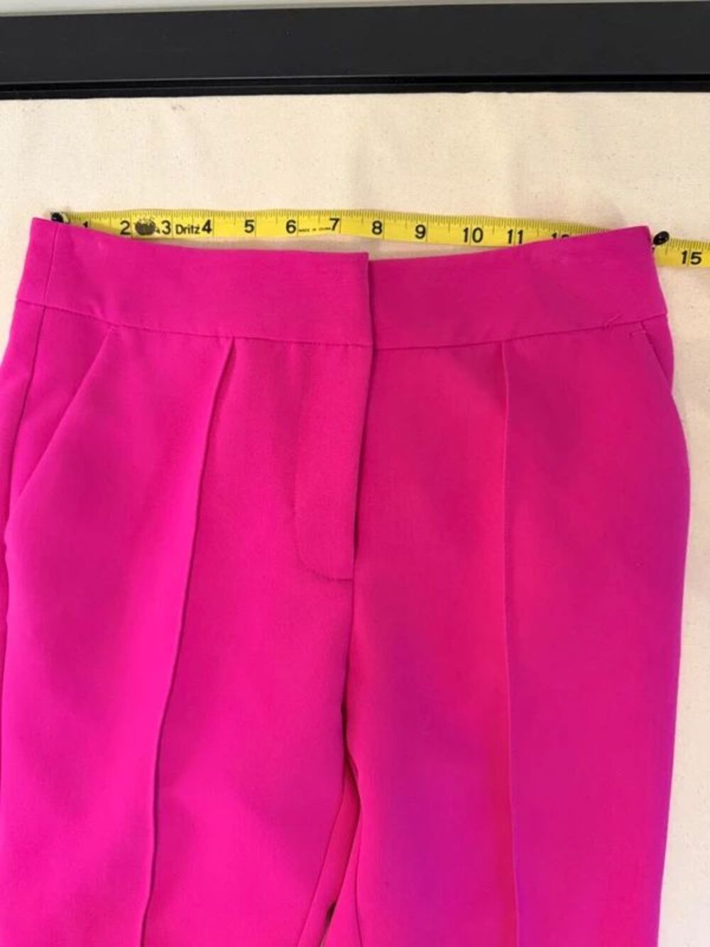 Vince Camuto Hot Pink Fuchsia Blazer Pants Suit Set Size 2 - Picture 6 of 16